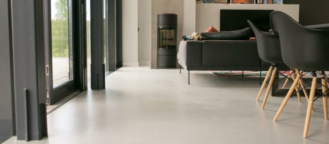 Wykończenie wnętrz z zastosowaniem eleganckiego mikrocementu